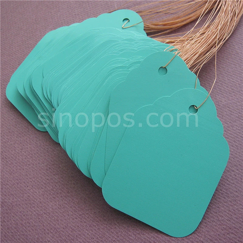 Уличные метки из ПВХ предварительно растягивающиеся 50x68 мм пластиковые ценники