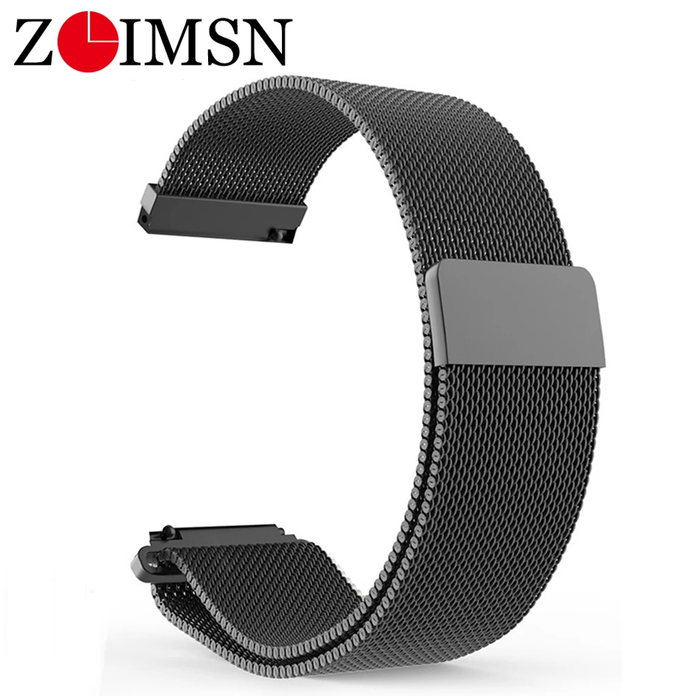Ремешок ZLIMSN Milanese Loop из нержавеющей стали с магнитной регулируемой пряжкой
