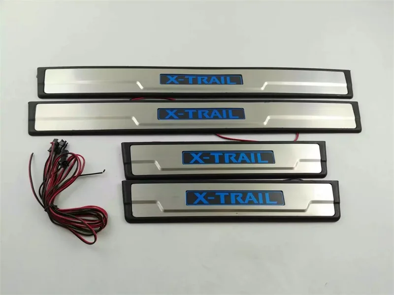 Накладка на порог автомобиля светодиодный светильник для Nissan X Trail XTrail 2014 2016 2017 2018