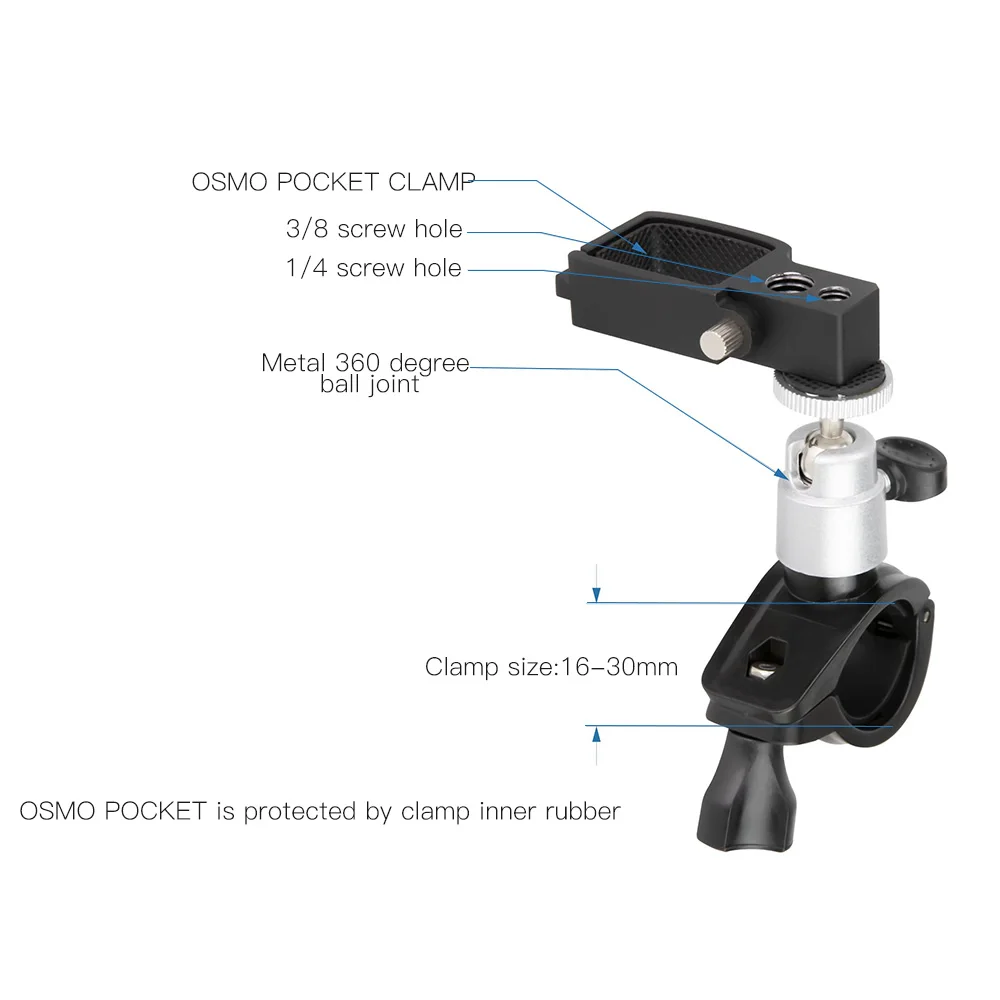 Карманный карданный стабилизатор DIGITALFOTO DJI OSMO держатель для велосипеда кронштейн