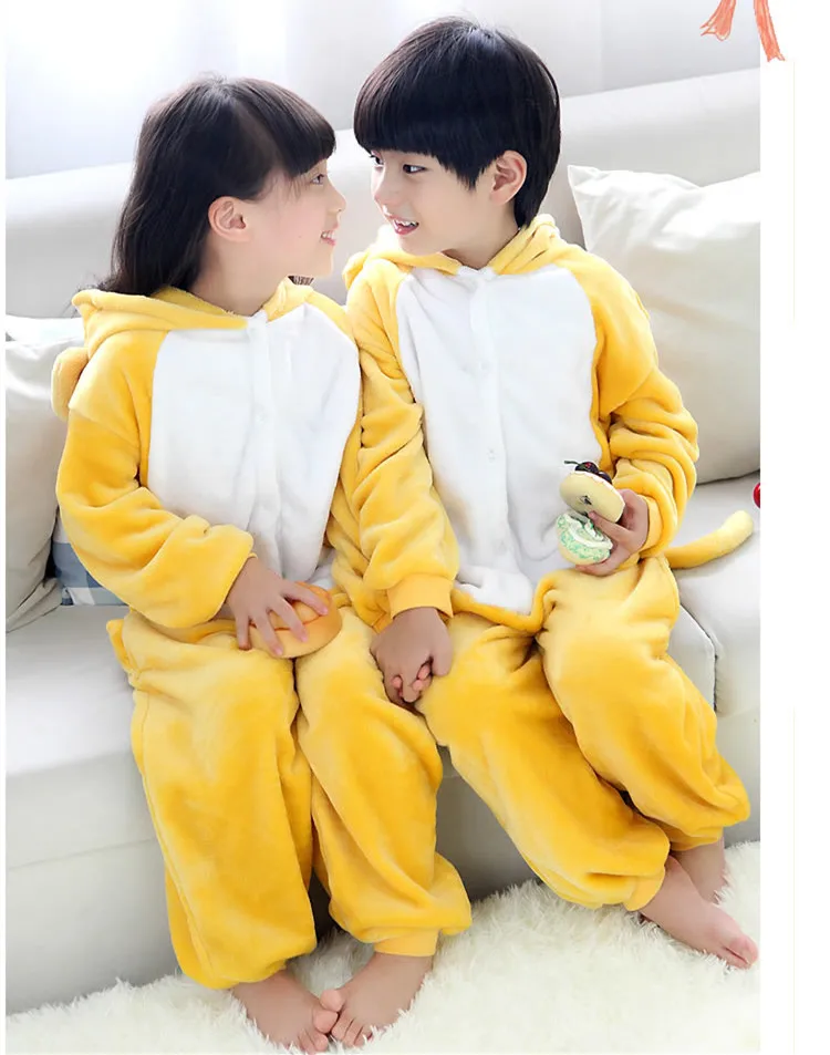 Кигуруми обезьянка для детей детские комбинезоны пижамы карнавальный костюм