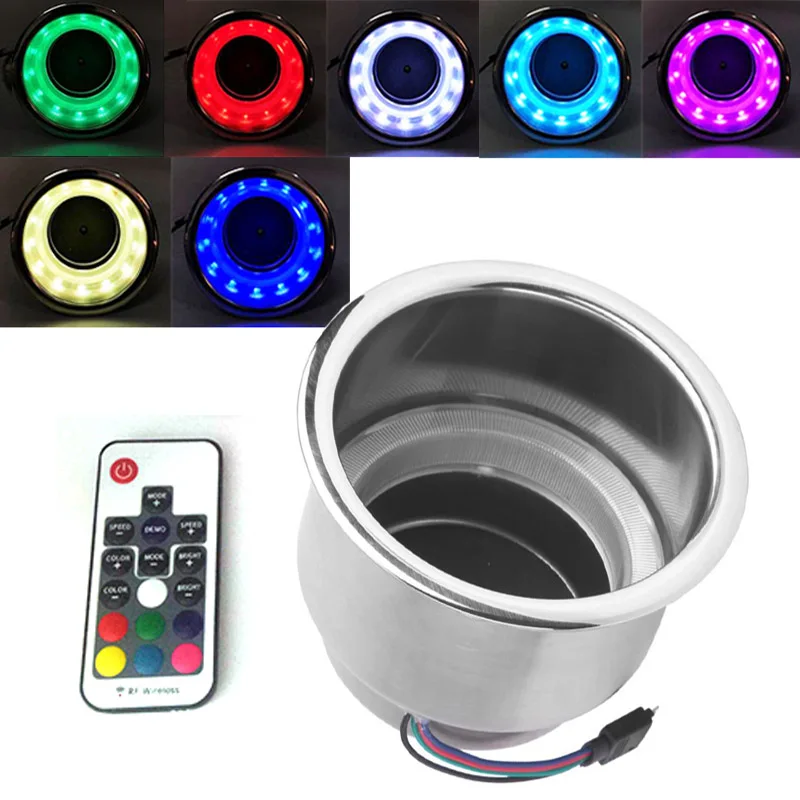12 светодиодный RGB утопленная лодка Кубок Напитки Держатель для BMW 3 серии E46 318i 320i 98