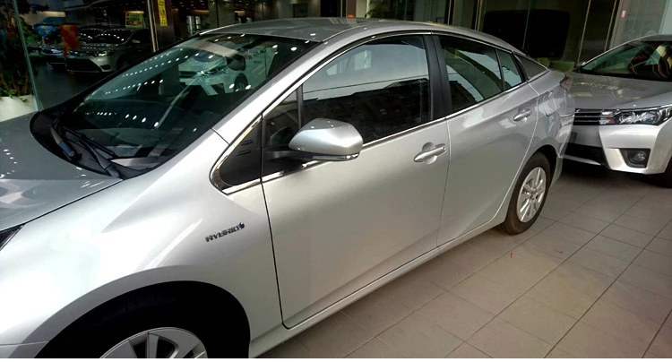 Lsrtw2017 304 нержавеющая сталь окна автомобиля планки для toyota prius xw50