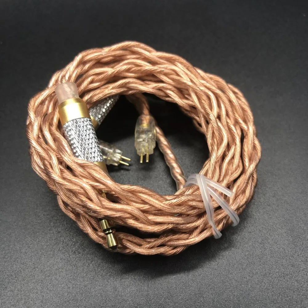 FENGRU DIY JCALLY JC04P 5N OFC 4 акции 252 ядер кабель для наушников Shure SE215 IE80 KZ ZST Pro ZSN ZS10