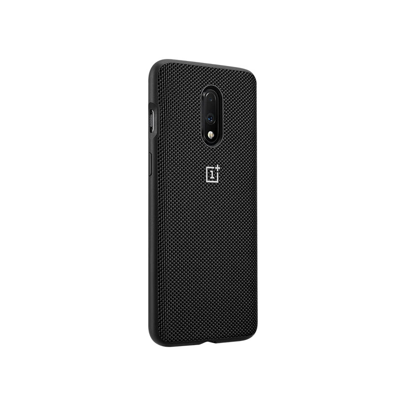 Официальный OnePlus 7 Чехол на заказ силиконовый песчаник нейлоновый бампер