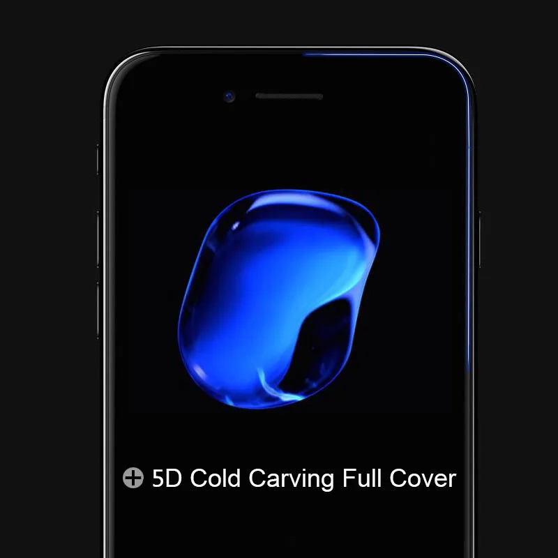 Полноэкранный чехол 5D (3nd Gen 3D 2nd 4D) закаленное стекло для iPhone 6 6S 7 Plus NFH защитная