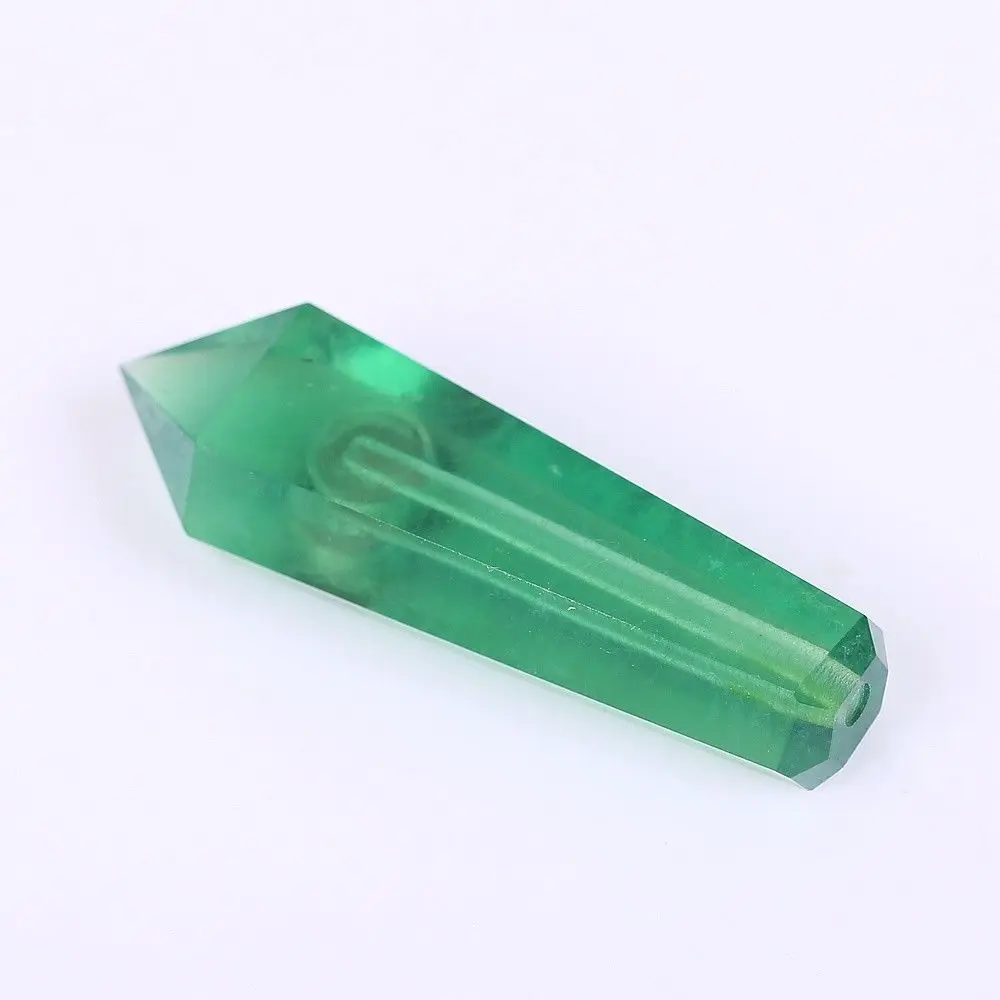 

1 pcsnatural crystal fashion Green Aventurine pipe smoking Wand Healing gift