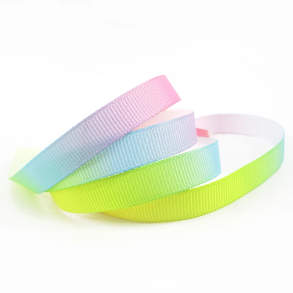 

David accessories 9mm crown heart flowers fruits leopard Rainbow polyester ribbon,DIY handmade,wedding gift wrap,50Yc2960