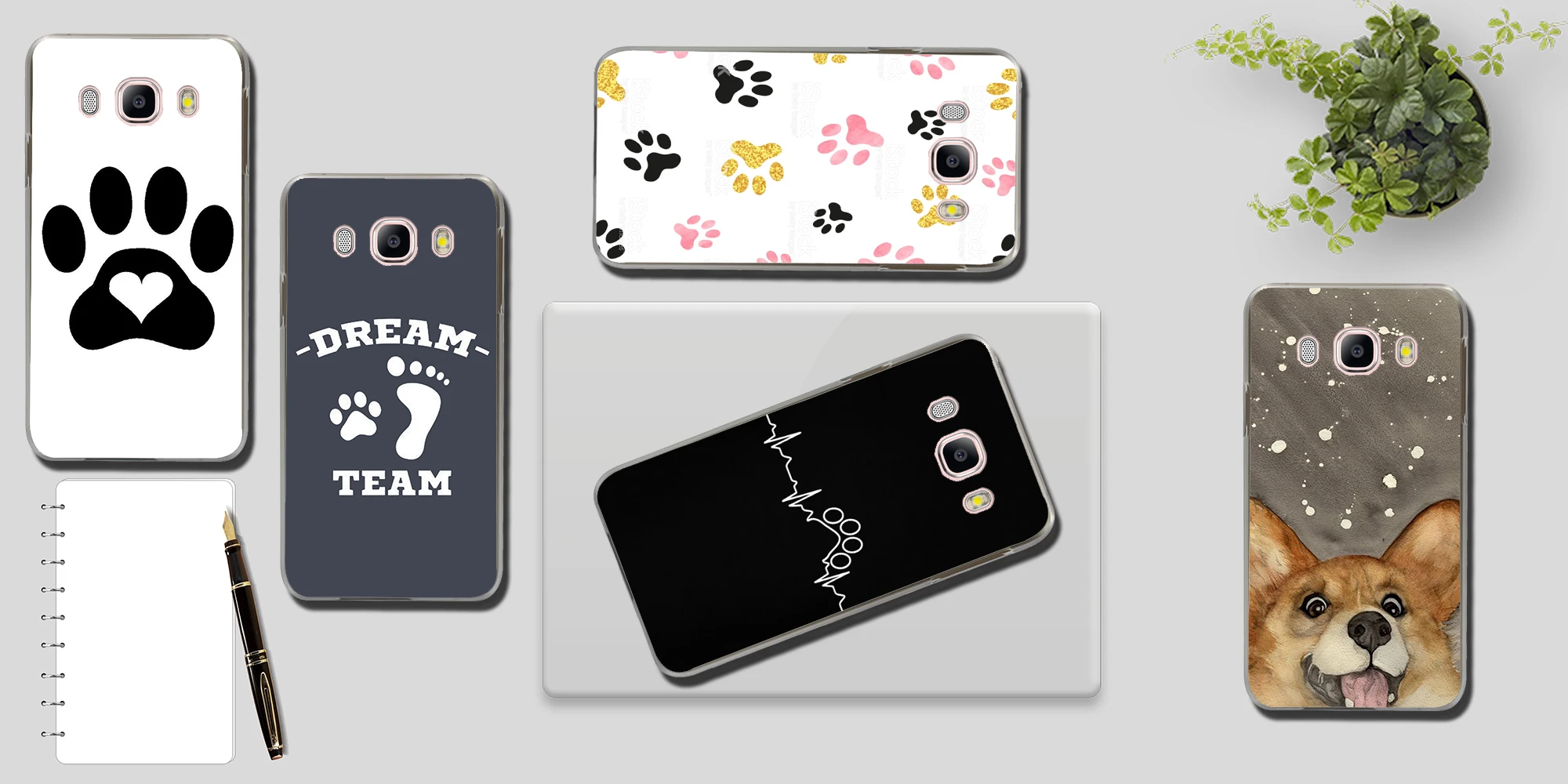 Lavaza собака след Paw Хаски чехол для телефона для samsung Galaxy J8 J7 Duo J6 J5 J4 Plus J2 J3 ЕС и США Prime Крышка