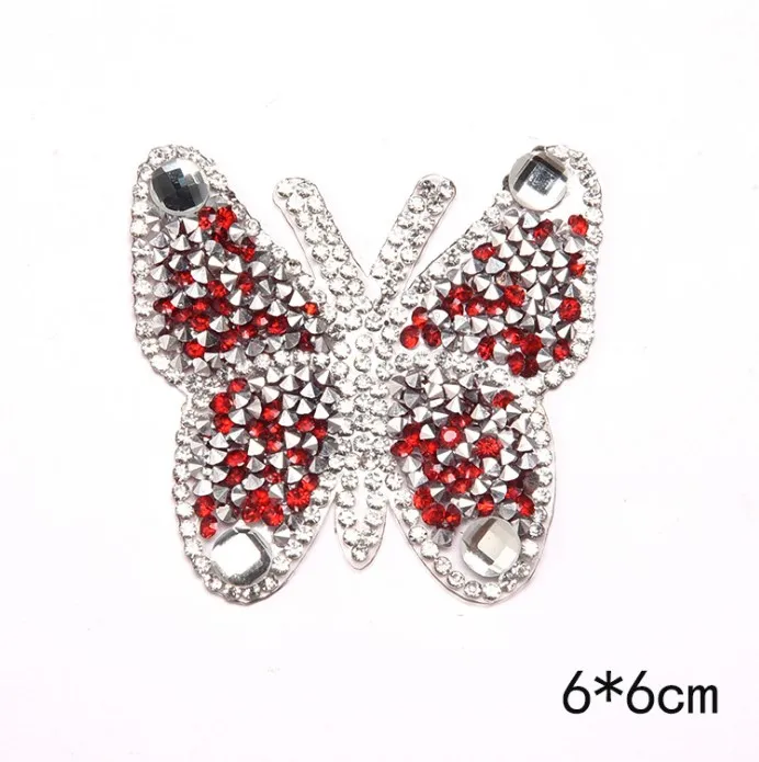 3 шт. Стразы с бабочкой патчи для утюга одежды шляп сделай сам Алмазный черный