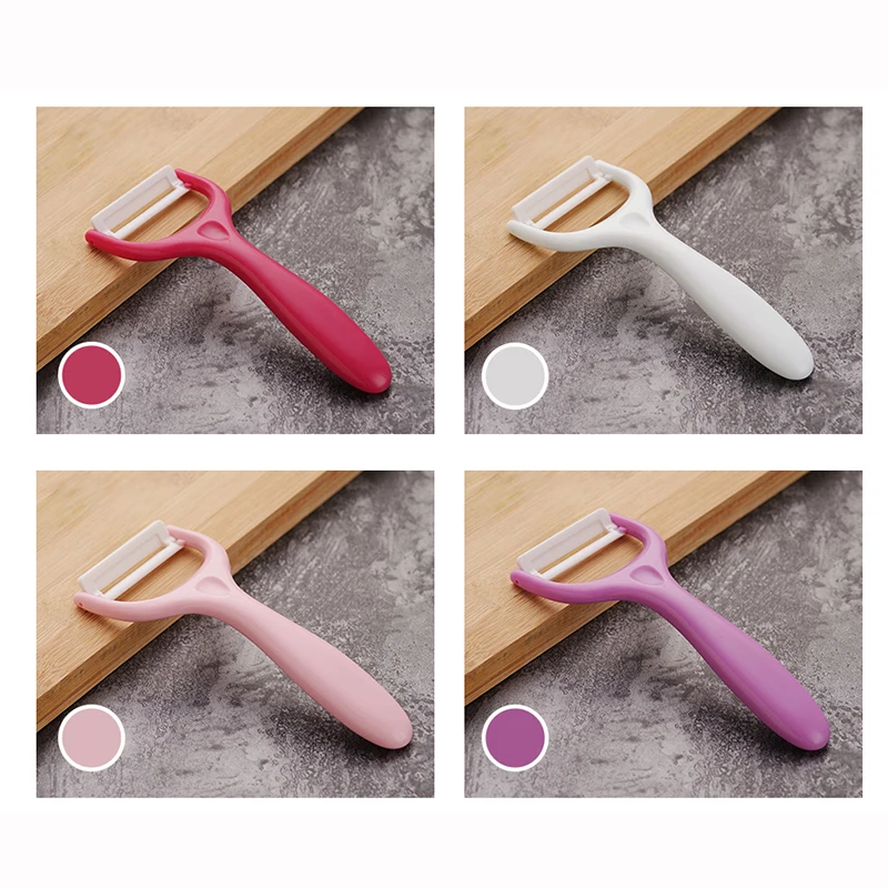 Antioxidant Vegetable Fruit Slicer Cutter Kitchen Tools Ceramic Potato Peeler Zesters Multi-Color Handle Gadgets | Дом и сад