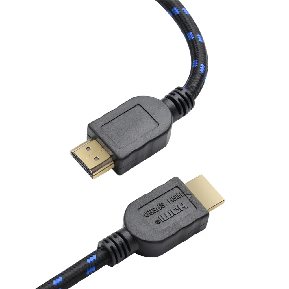 Кабель HDMI к с ферритовым кольцом плетеный кабель 4K поддержкой 3D для HD TV LCD