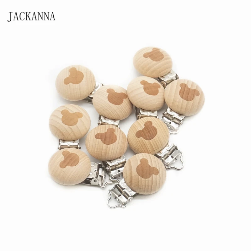 Держатель пустышка для детей 10 шт. деревянные зажимы головы мышки аксессуары с