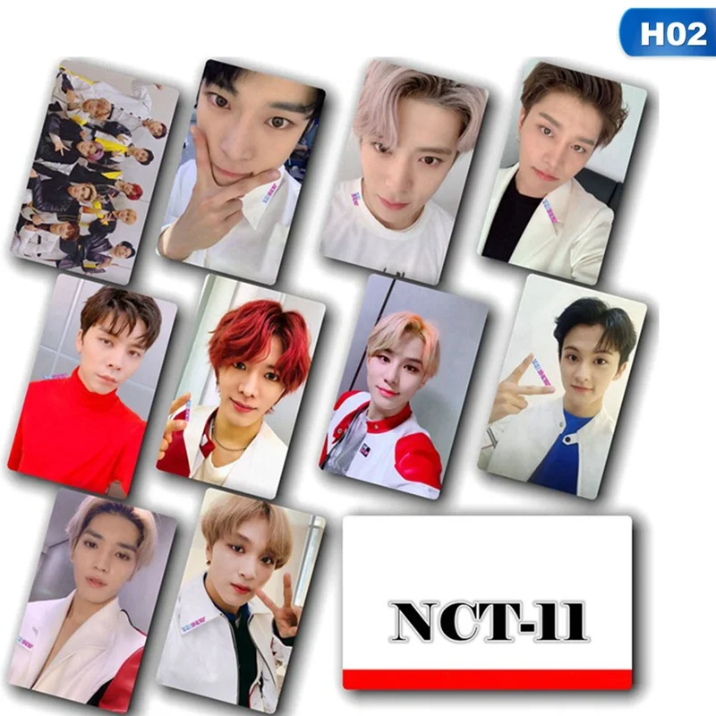 10 шт./компл. K-POP NCT мини открытки в альбом кристалл стиль наклейки самодельные фотокниги бумажные карты