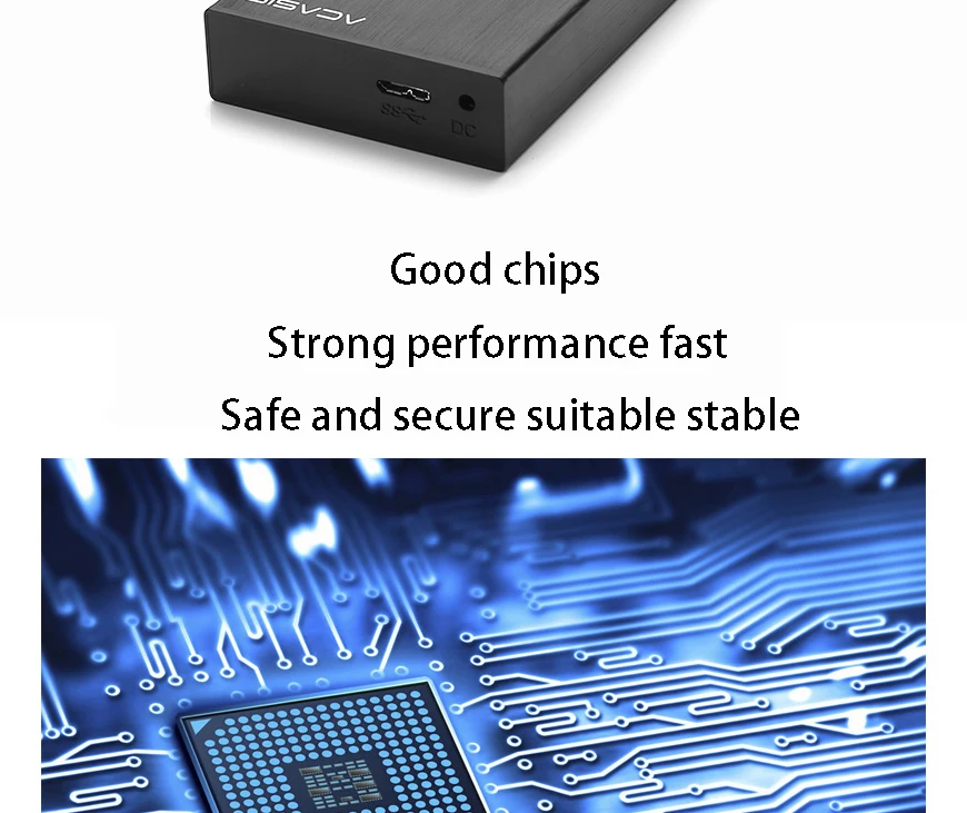 Acasis DT-S2 USB3.0 eSATA 2," двойной жесткий диск Raid корпус Поддержка 2 ТБ HDD RAID0 RAID1 JBOD SPAN алюминиевый сплав 5 Гбит/с