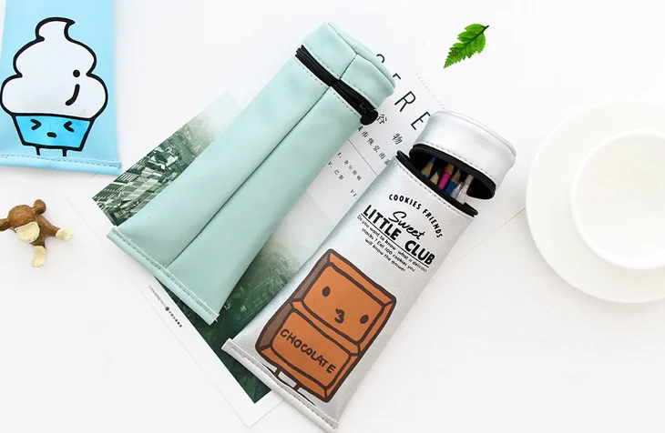 Creative toothpaste PU Pencil Case Stationery Storage Organizer Bag for kids office school supplies Escolar Papelaria | Канцтовары для