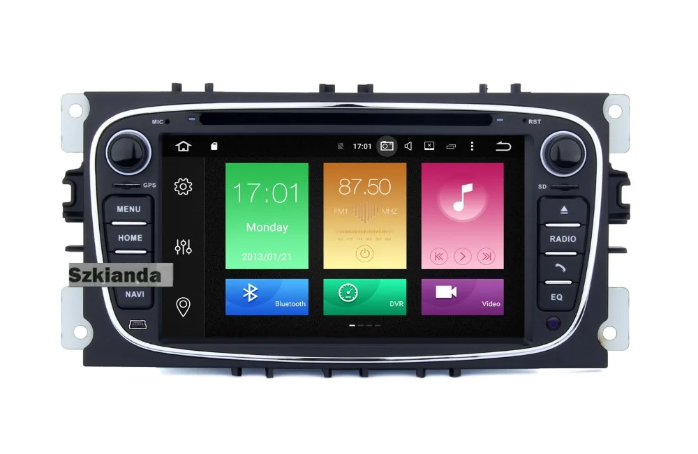 4G+ 64G Автомобильный мультимедийный плеер Android 9 gps автомобильный dvd-плеер с двумя цифровыми входами для FORD Focus S-MAX Mondeo C-MAX Galaxy wifi Автомобильный компактное минирадио DVR