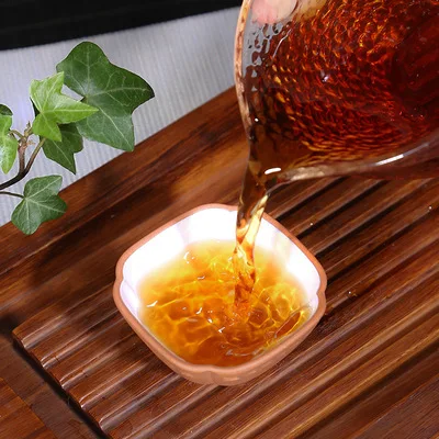 Zisha Tea Cup White Glaze Handmade Square Purple Sand Kung Fu Green Da Hong Pao Small Teaware Free Shipping | Дом и сад