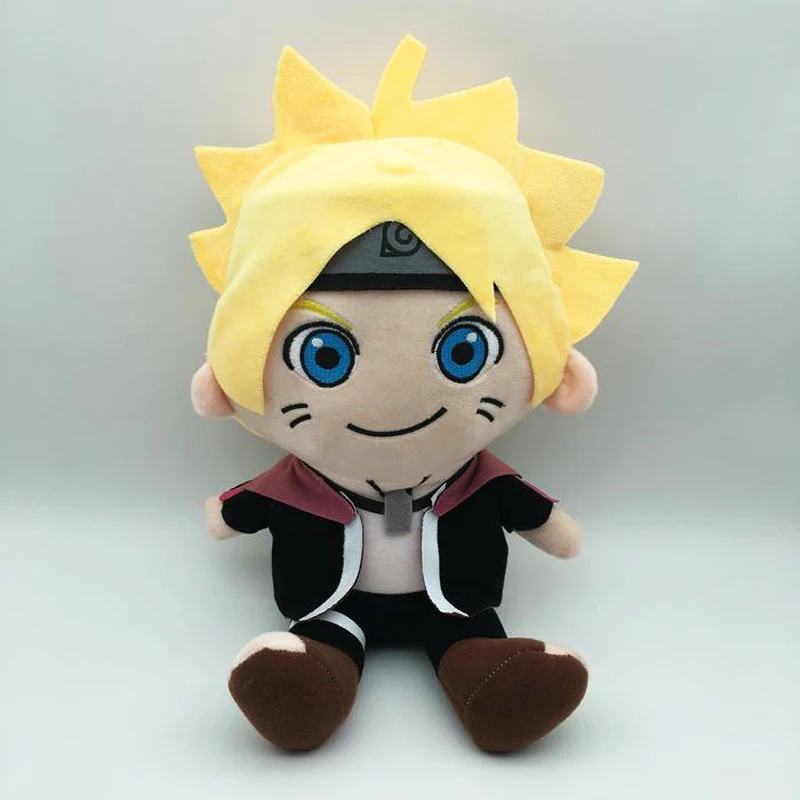 Бесплатная доставка 11 &quotАниме Наруто сын Uzumaki Naruto Boruto сидя 33 см плюша животных