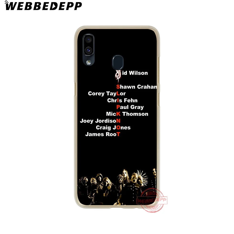 WEBBEDEPP Slipknot Жесткий Чехол для samsung A50 A10s A20s A30s A40s A50s A60 A70 M10 M20 M30 M40