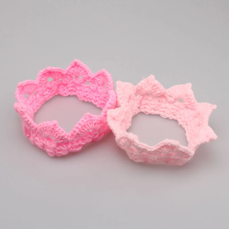 Новинка 2019 Красивая повязка на голову принцессы детская вязаная шапка с короной