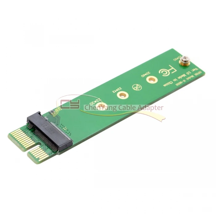 10 шт./CY NGFF M key NVME AHCI SSD для PCI E 3 0 1x x1 Вертикальный адаптер XP941 SM951 PM951 960 EVO SSD| |