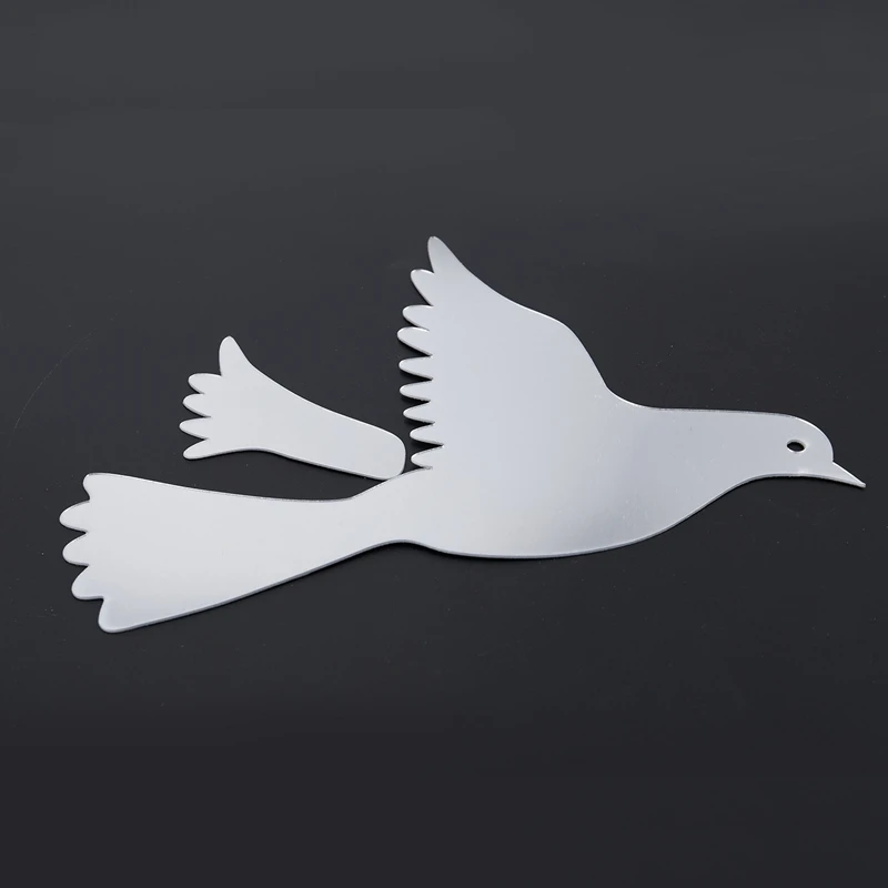 3D птица Цветы зеркальный эффект наклейки на стену модный дизайн художественные