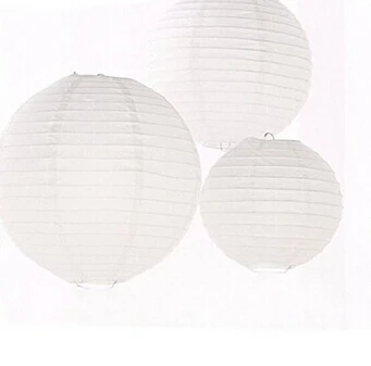 12 разных размеров белый бумажный фонарь абажур для свадьбы помолвки дня рождения