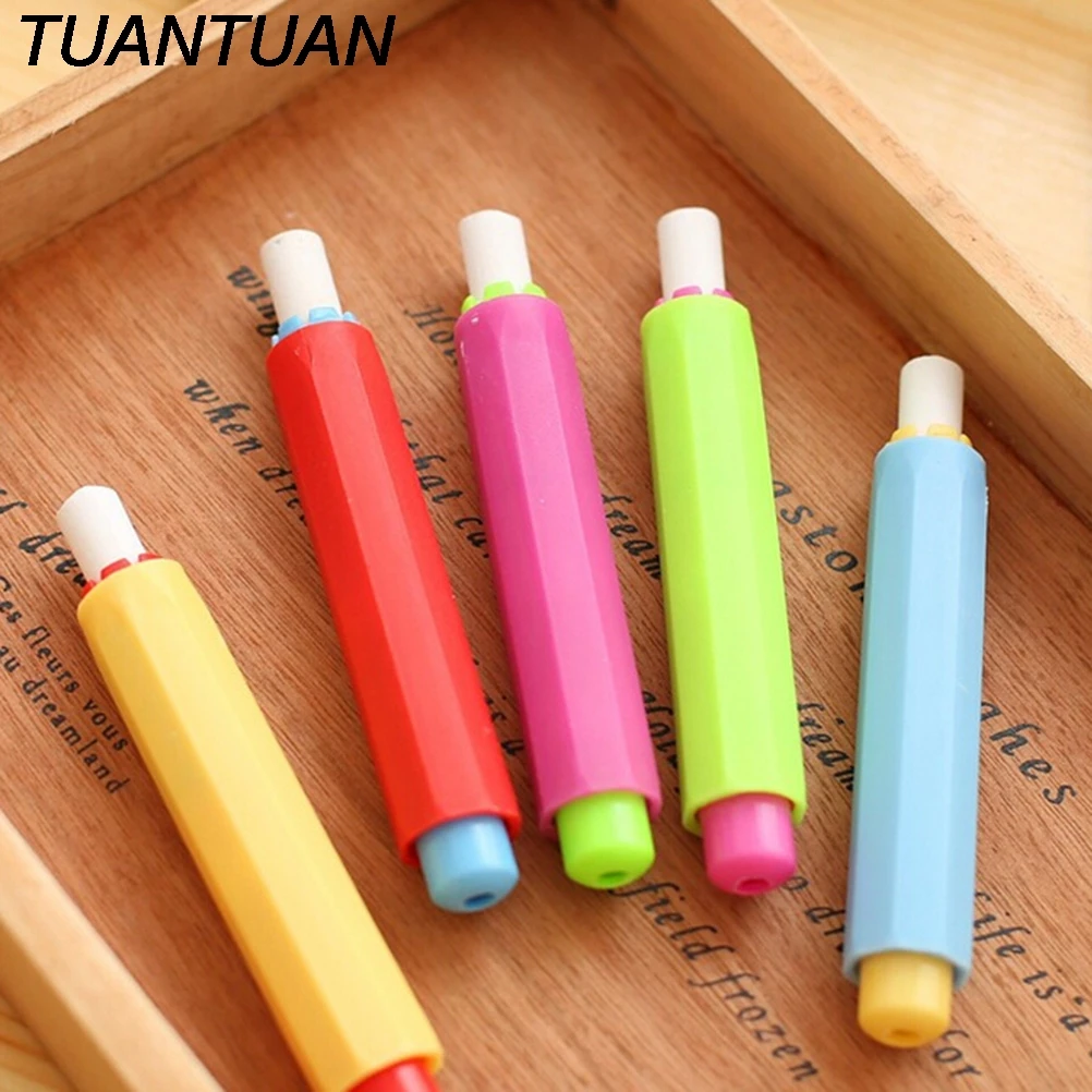 

TUANTUAN 3PCs / lot Dustless Chalk Holders Holder Pen Porta Chalk Clip Non Dust Clean Teaching On Chalkboard wall sticker