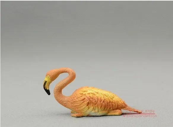 1 партия/3 анимации! Однотонная игрушка в виде животного украшение фламинго 5-8 см |