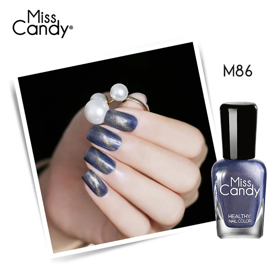 MISS CANDY Cat eyes отшелушивает лак для ногтей здоровье безвкусная полоскаемая Нетоксичная 3D лак для ногтей, маникюр 12 цветов на выбор - Цвет: M86 16ml