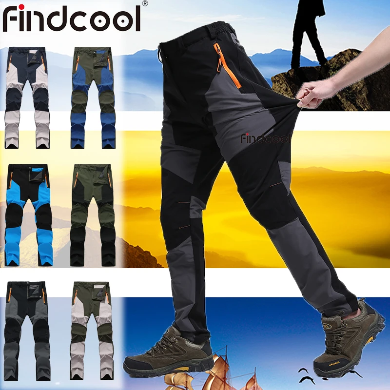 

Findcool Hiking Pants for Men Sport Outdoor Quick Dry Waterproof Windproof Trousers Waterproof Pants Men