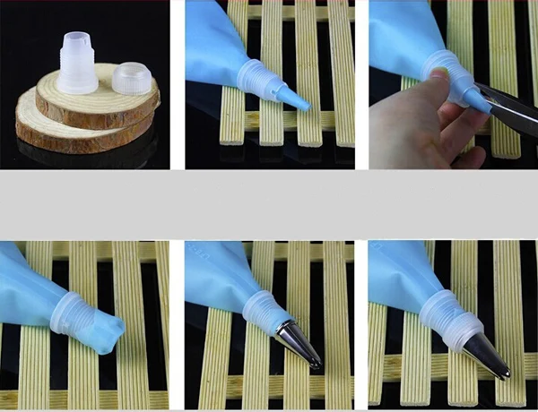 Маленький размер пластиковый кондитерский муфта для глазурь Сопла Торт