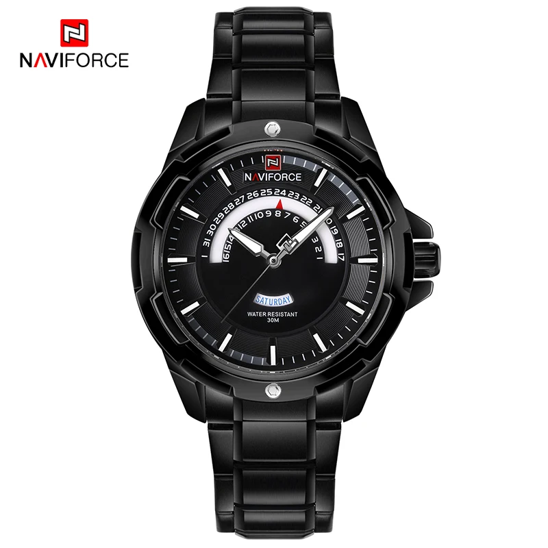 Naviforce Спортивные часы Для мужчин Роскошные Top Brand аналоговые кварцевые Мода