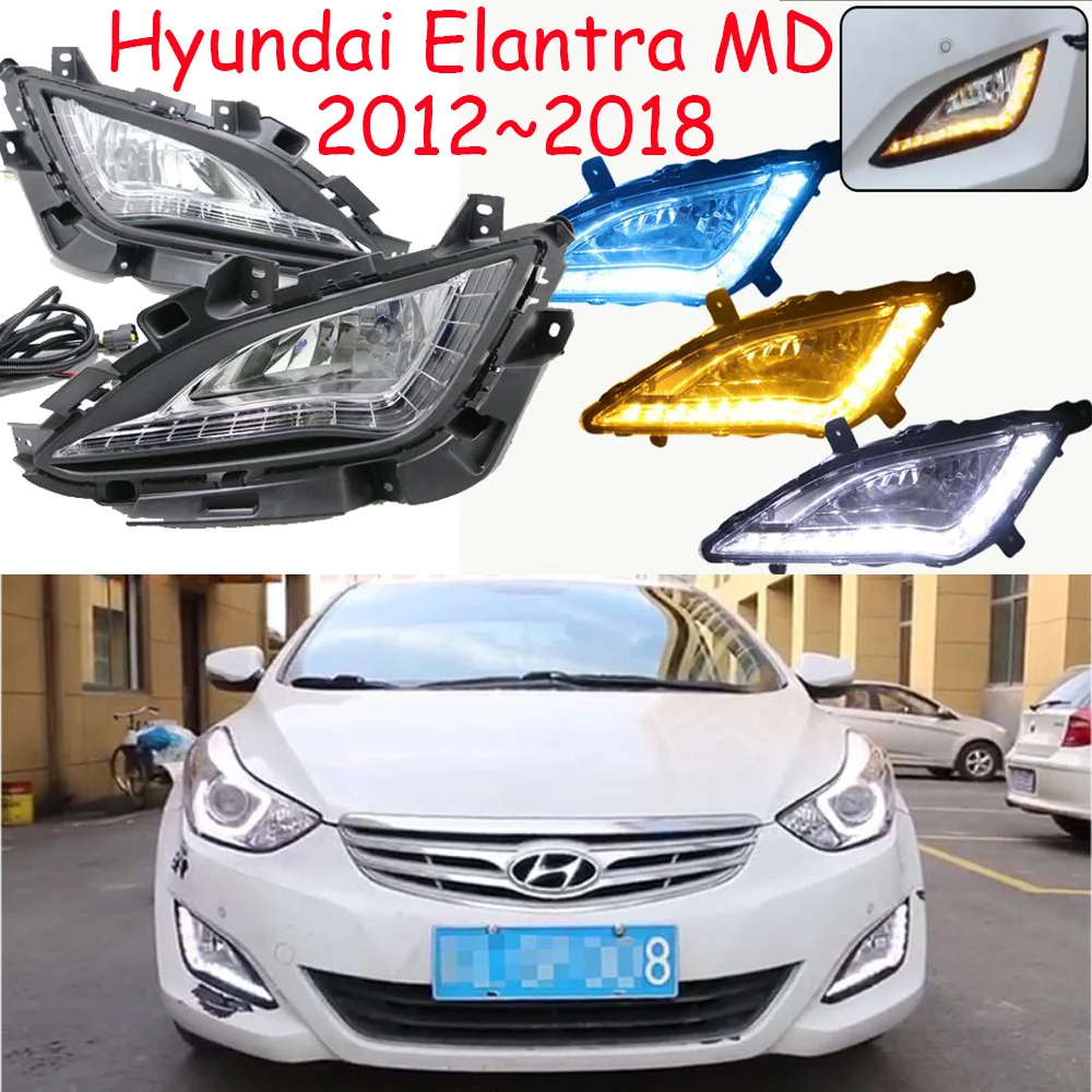 2012 ~ 2018 год автомобильные фары для Hyundai Elantra Дневной светильник аксессуары