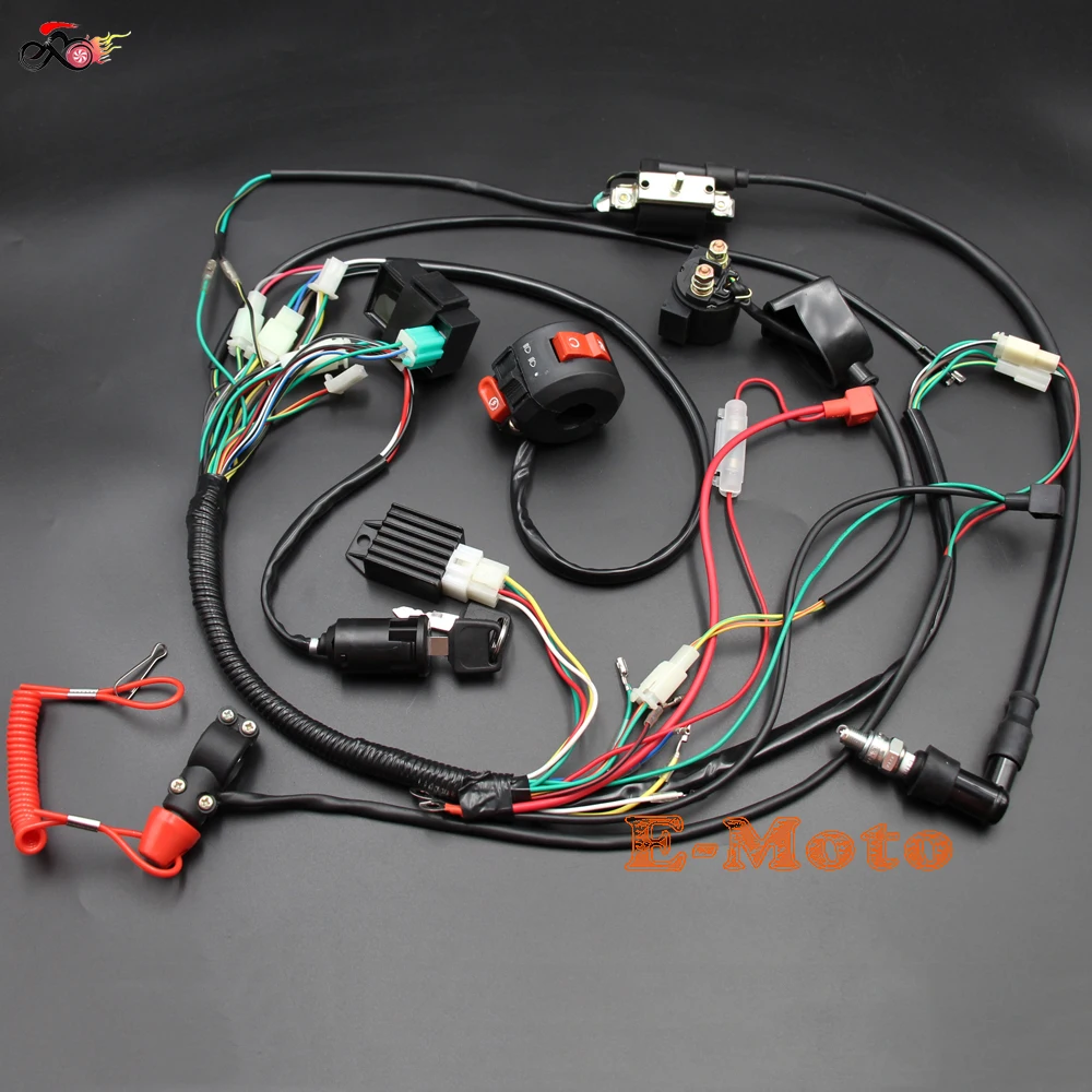 Электропроводка CDI 50C 70 90 110 125CC ATV Quad Bike Buggy Go Kart New E Moto|coil cdi|125cc quad atvatv rectifier |