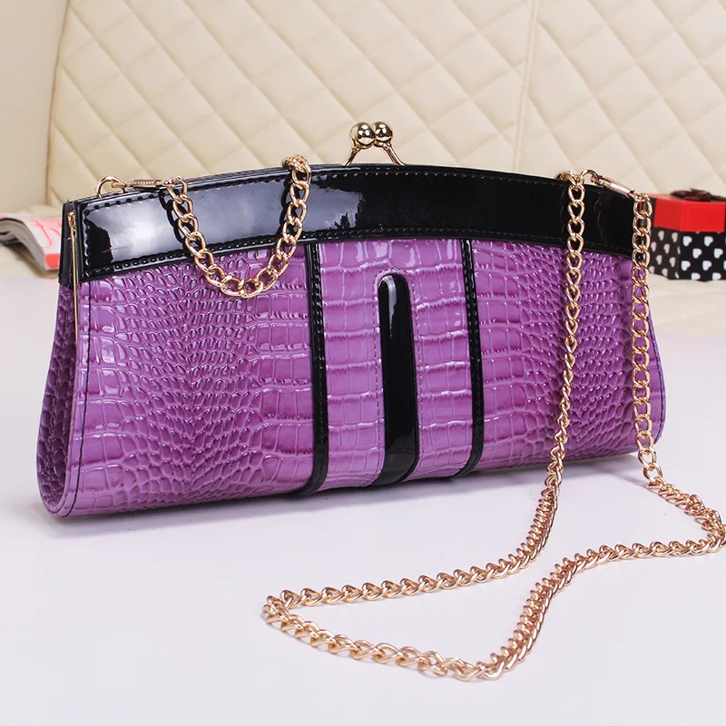 Женская сумка хобо из натуральной кожи аллигатора с цепочкой|evening bags|ladies bagsgenuine