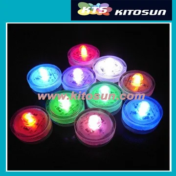 Light Party  120pcs/lot Waterproof Underwater Battery Powered Submersible LED Tea Lights wedding favors and gifts