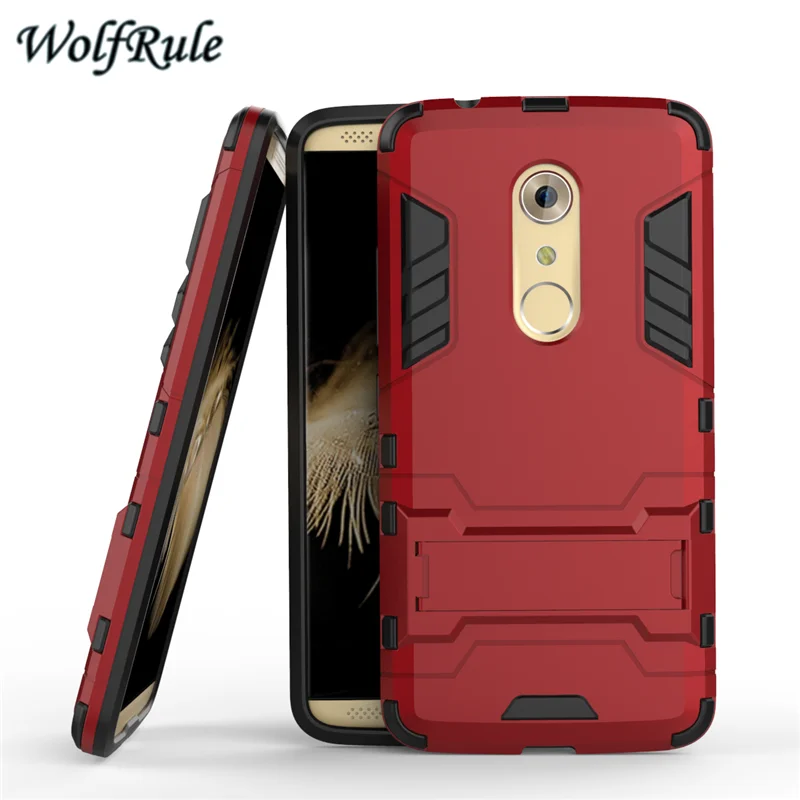 WolfRule For Cover ZTE Axon 7 Case Anti knock Soft TPU &amp Plastic Stand Phone Axon7 A2017 Coque &lt |