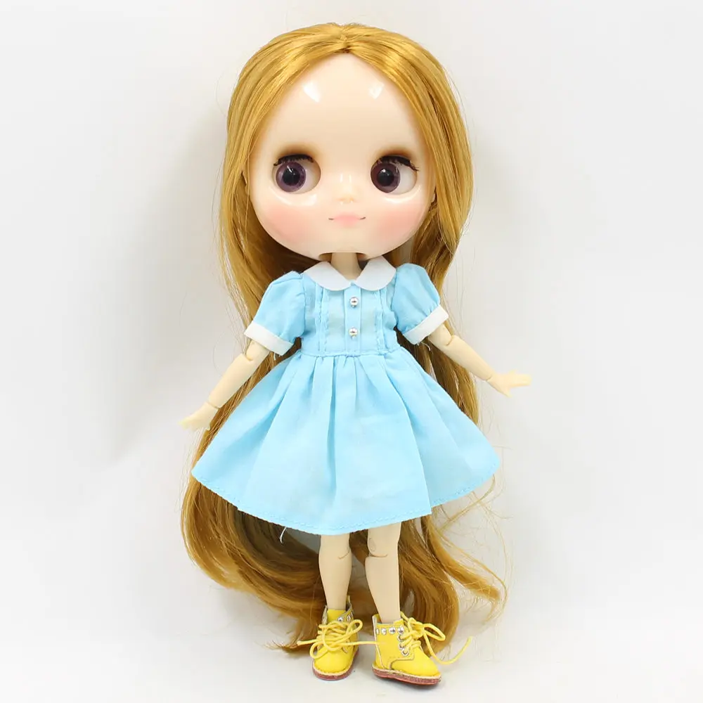 Кукла Middie blyth 210BL0635 золотистые длинные волосы без челки 20 см шарнирное тело