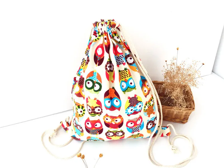 Вместительный рюкзак из хлопка и корзина для белья сумка пляжной путешествий