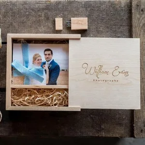 Пользовательский логотип DIY, фотография, логотип компании, новый альбом, Кленовая коробка с кленовым usb-накопителем 2,0