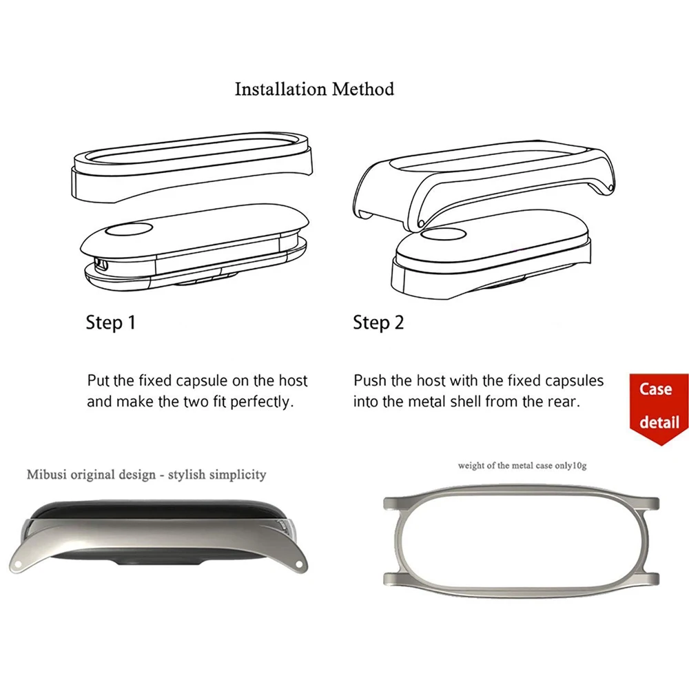 Браслет для Xiaomi Mi Band 3 спортивный ремешок часов с чехлом кожаный наручных xiaomi miband