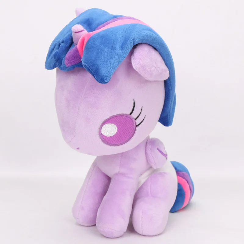 Q 25CM purple 23-27 см My Little Pony Toys friendness is Magic Twilight Sparkle принцесса Луна Cadance принцесса Celestia плюшевые мягкие куклы - Цвет: Q 25CM purple