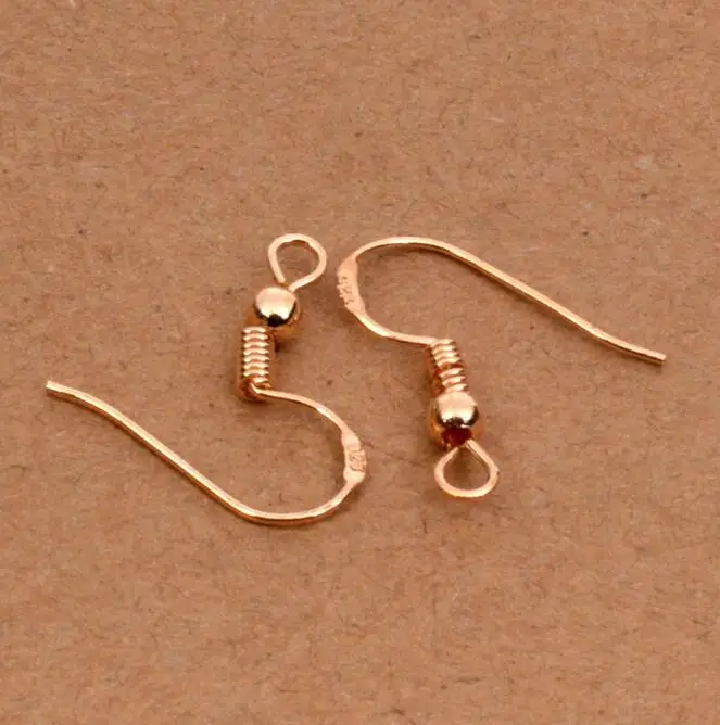 DZ kc gold 50 шт резные 925 пробы Серебряная фурнитура крючки для серьг застежка аксессуары для установки для изготовление украшений Компоненты - Цвет: DZ kc gold