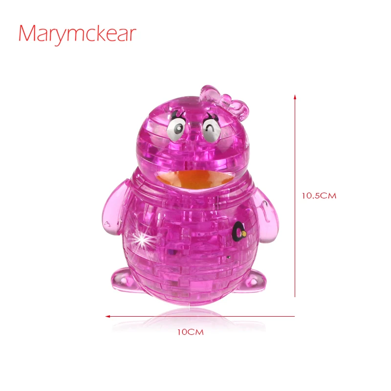 Детские игрушки собрать 3d головоломки животных кристалл Пингвин интеллект Дети