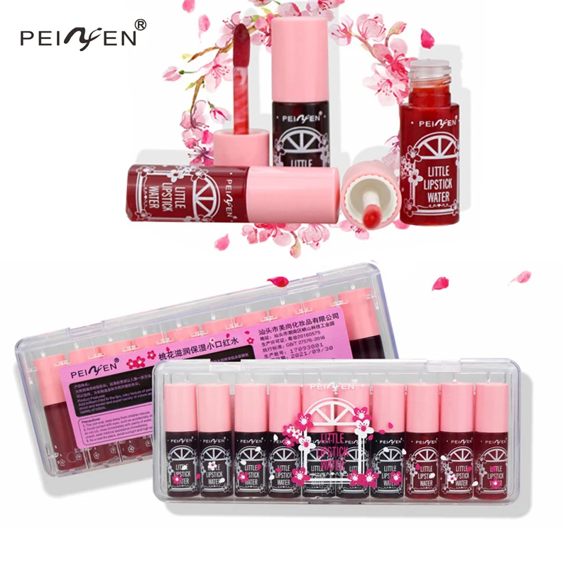

PNF 2020 New Peach Small Lipstick Water Liquid Blush Staining Lip Liquid Lipstick Lipstick Long Lasting Pure Color Moisturizing