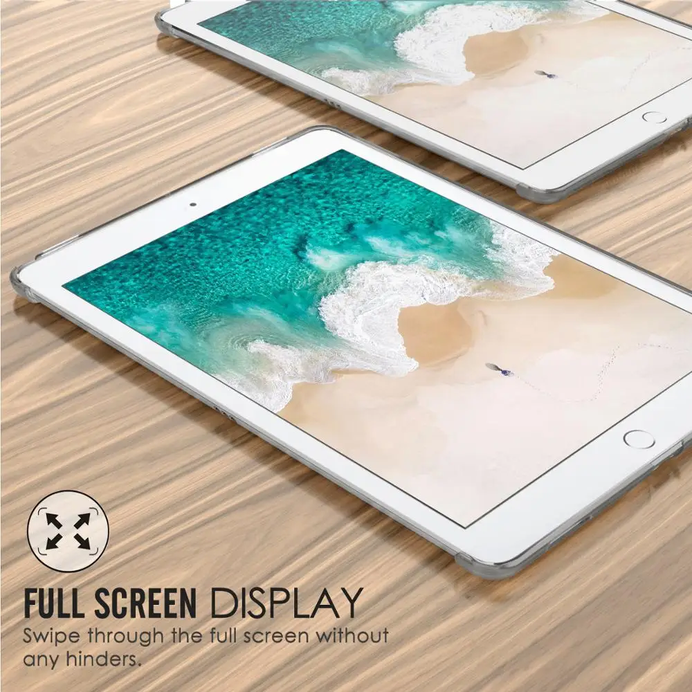 Чехол для iPad Pro 12 9 дюйма 2017 и 2015 прозрачный тонкий твердый пластиковый