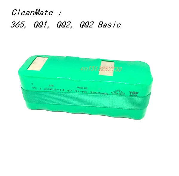 14 4 В 3500 мАч аккумулятор для INFINUVO CleanMate 365 QQ1 QQ2 Basic LT QQ 2 Бесплатная доставка|battery