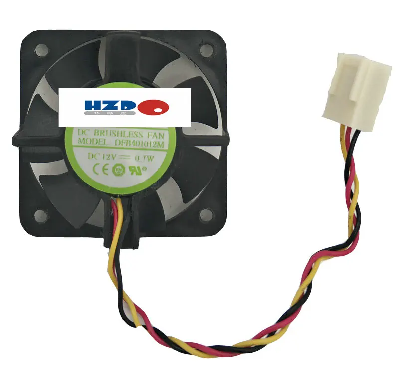 Hzdo DFB401012M 40*10 мм 12 V 0,7 W 3 проводное Охлаждение вентилятором